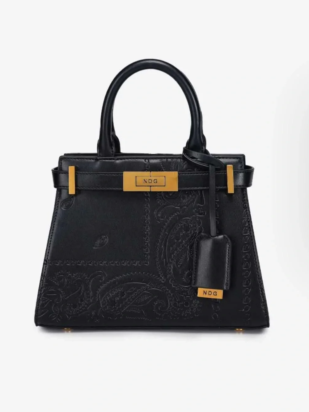 Black Paisley NDG Paris Crossbody Bag
